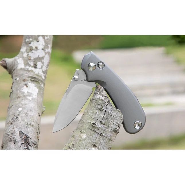 Нож складной карманный Ruike P736-AK, (7.5 см) 14C28N / алюминий, серый — Photo 7
