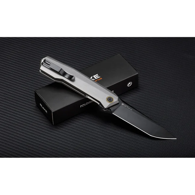 Нож складной туристический Ruike P166-AК, (9.2 см) 14C28N / Aluminum серый — Photo 7