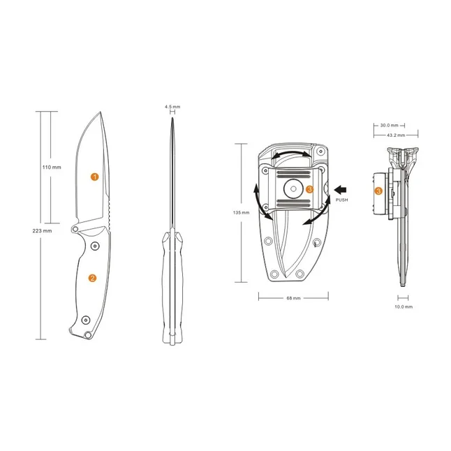 Нож Ruike Jager F118 (зеленый) — Photo 3