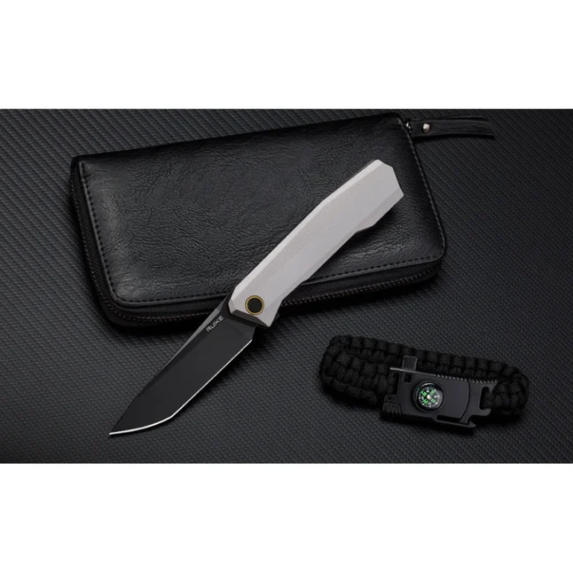 Нож складной туристический Ruike P166-AК, (9.2 см) 14C28N / Aluminum серый — Photo 8