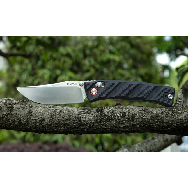 Ніж складаний кишеньковий Ruike P856-B, (7.9 см) 14C28N / G10 чорний — Photo 8