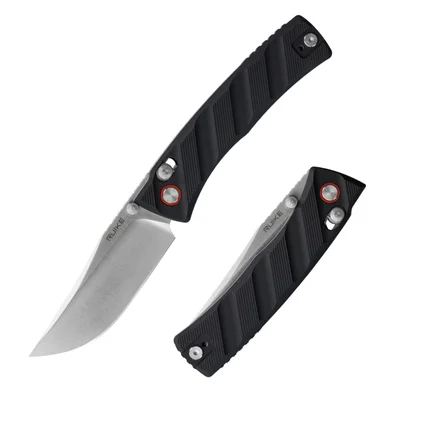 Ніж складаний кишеньковий Ruike P856-B, (7.9 см) 14C28N / G10 чорний — Photo 24