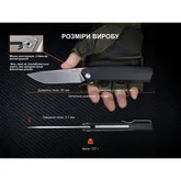 Нож складной туристический Ruike P166-AB, (9.2 см) 14C28N / Aluminum черный — Photo 25