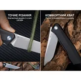 Нож складной туристический Ruike P166-AB, (9.2 см) 14C28N / Aluminum черный — Photo 23