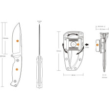 Нескладний ніж Ruike Jager F118 чорний