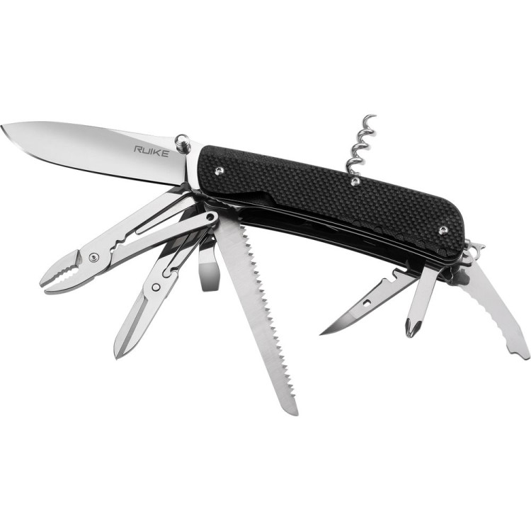 Многофункциональный нож Ruike Trekker LD51-B, (8.5 см) 12C27 / G10