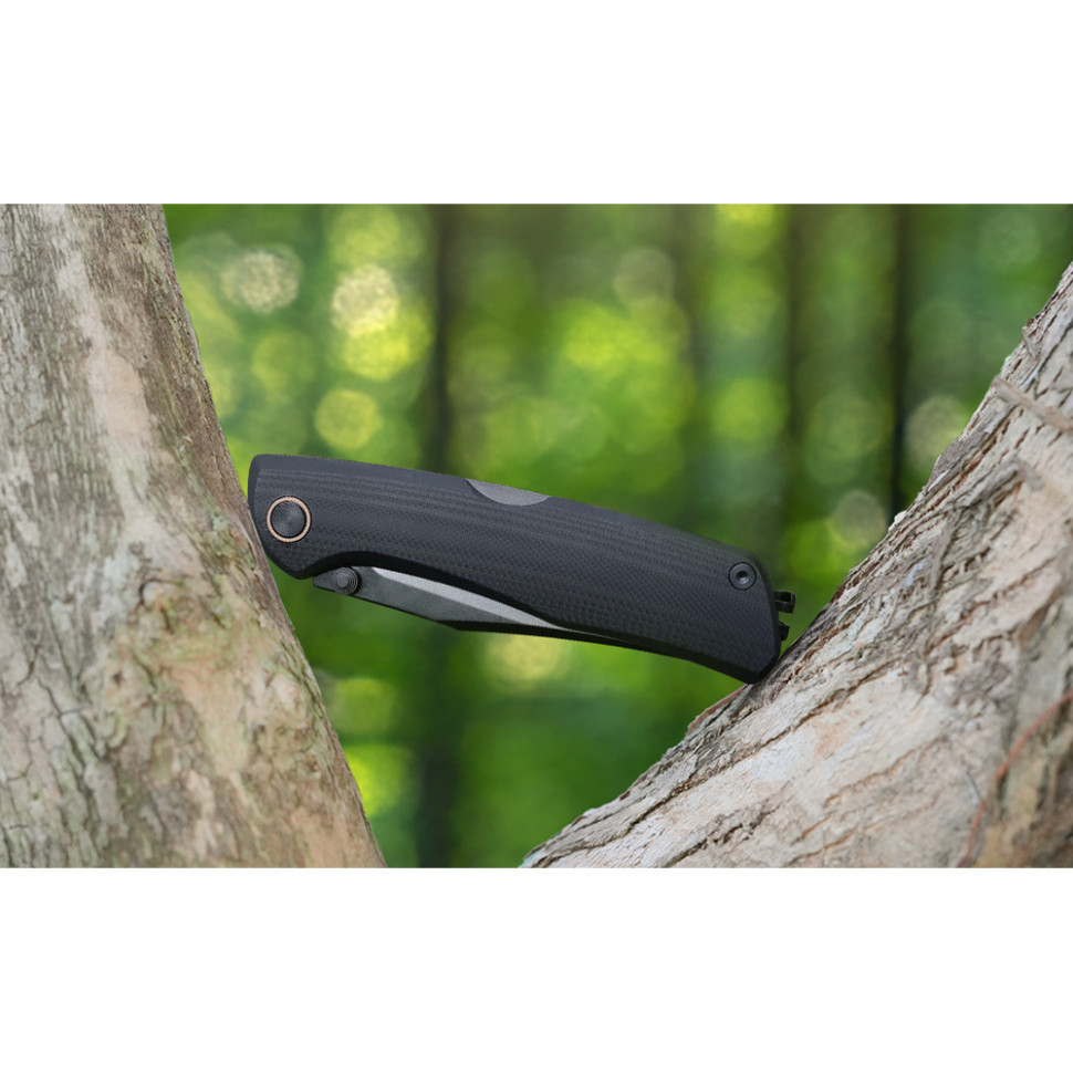 Нож складной туристический Ruike P882-B, (8.5 см) 12С27 / G10