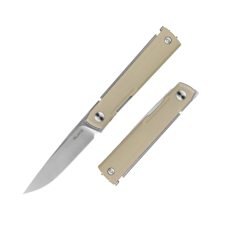 Нож складной карманный Ruike, (7.7 см) 8Cr13MoV/G10 белый