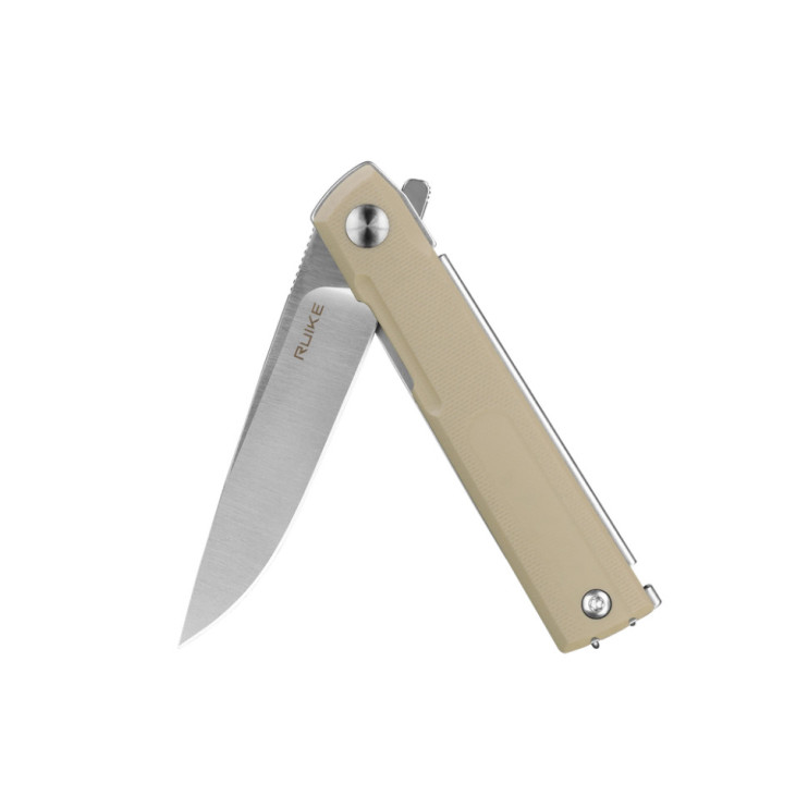 Нож складной карманный Ruike, (7.7 см) 8Cr13MoV/G10 белый
