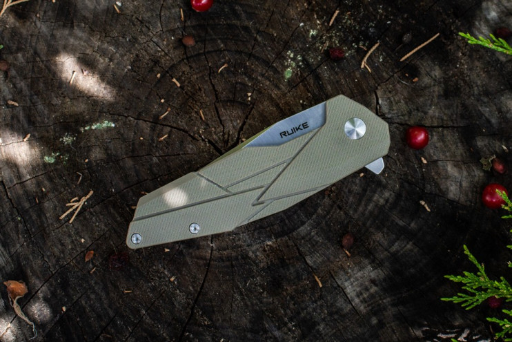 Складной нож Ruike P138 бежевый
