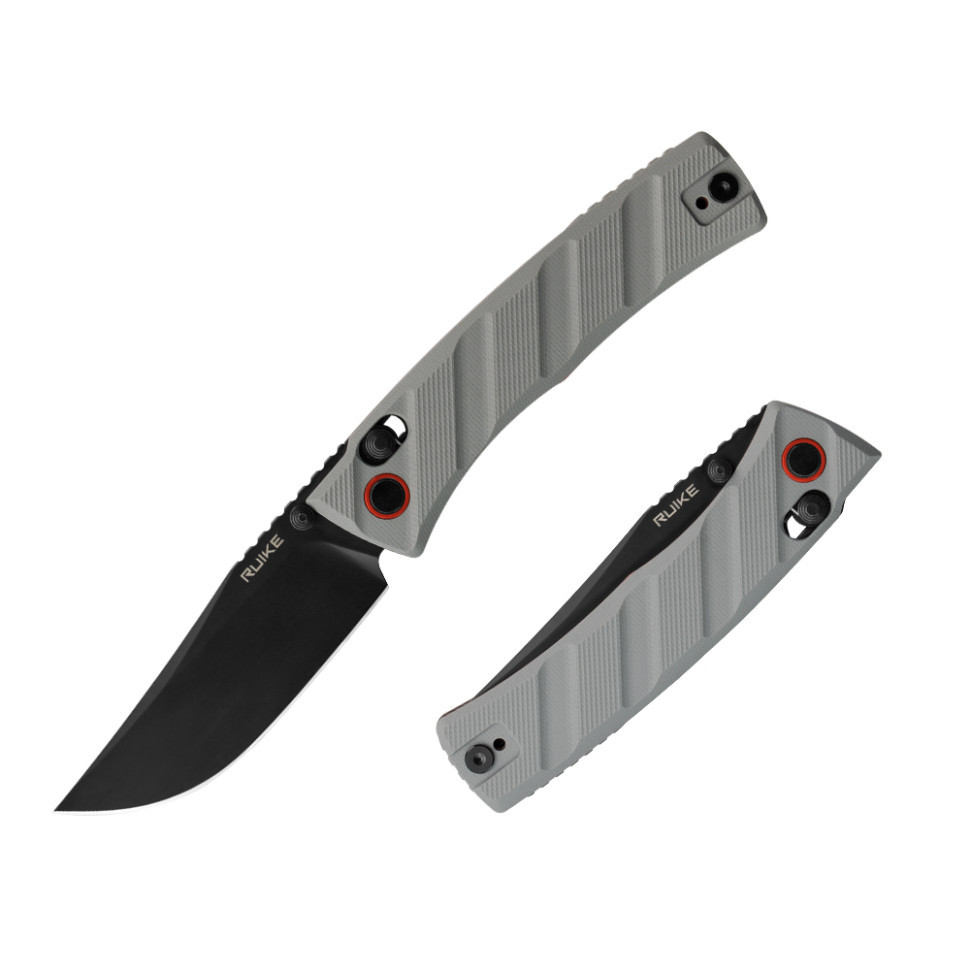 Нож складной карманный Ruike P856-K, (7.9 см) 14C28N / G10 серый