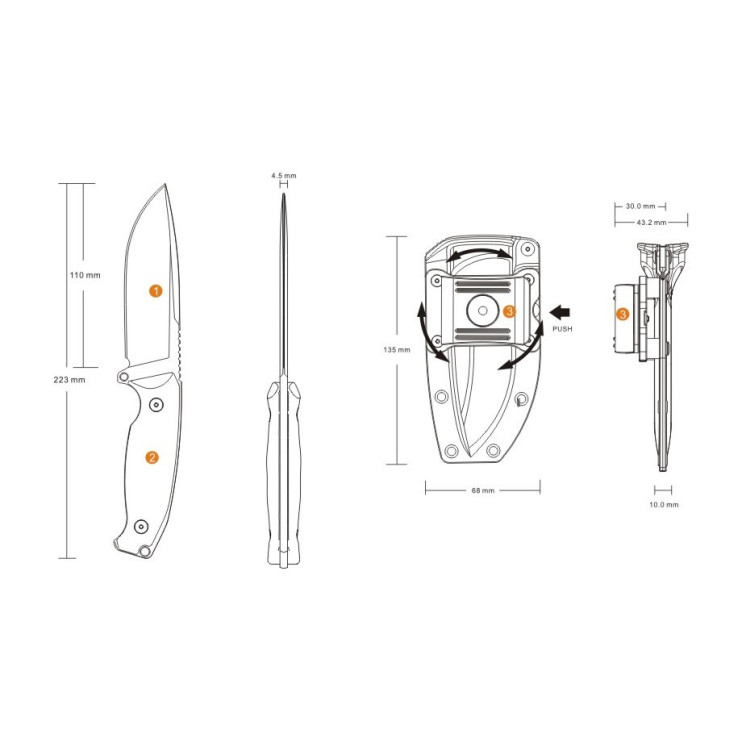 Нож Ruike Jager F118-G (без упаковки)
